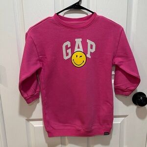 GAP Kids Fuchsia Sweatshirt with Smiley